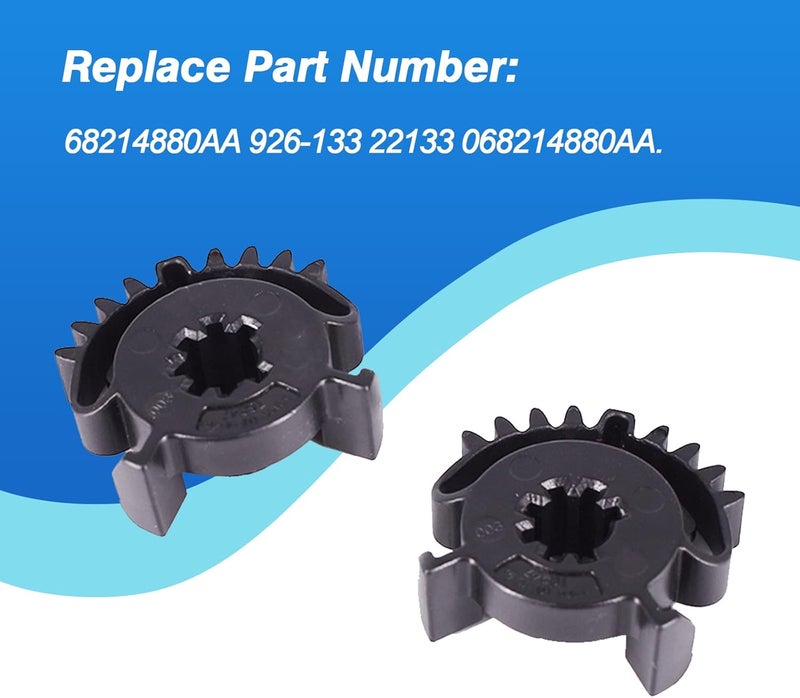 CULMKARI 2pcs HVAC Blend Door Actuator Gear Kit Fits for 2011-2018 Dodge Durango Jeep Grand Cherokee Replaces 68214880AA 926-133 22133 068214880AA - Image 4